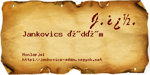 Jankovics Ádám névjegykártya